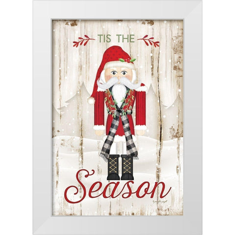 Tis the Season White Modern Wood Framed Art Print by Pugh, Jennifer