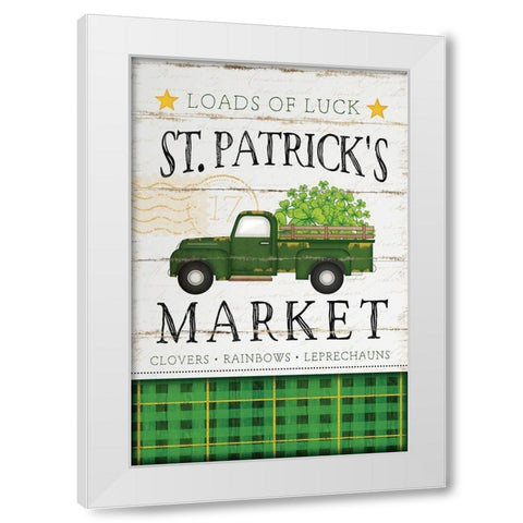 St. Patricks Market White Modern Wood Framed Art Print by Pugh, Jennifer