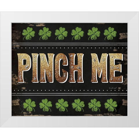 Pinch Me White Modern Wood Framed Art Print by Pugh, Jennifer