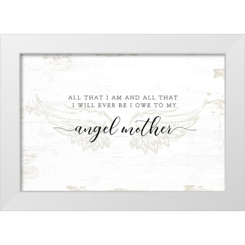 Angel Mother White Modern Wood Framed Art Print by Pugh, Jennifer