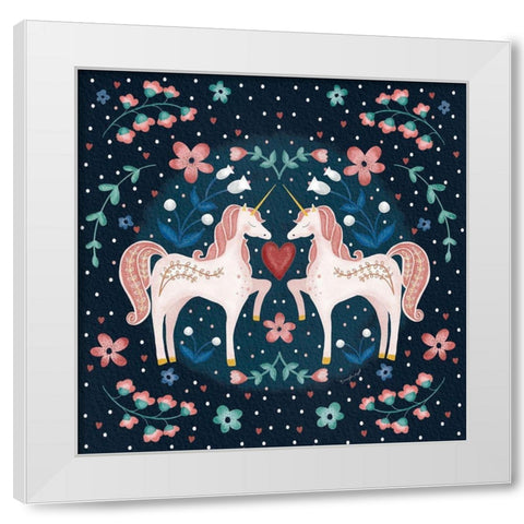 Unicorn I White Modern Wood Framed Art Print by Pugh, Jennifer