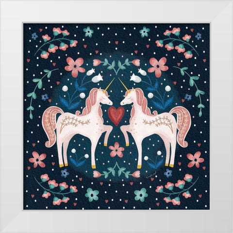 Unicorn I White Modern Wood Framed Art Print by Pugh, Jennifer