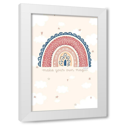 Make Your Own Magic White Modern Wood Framed Art Print by Pugh, Jennifer