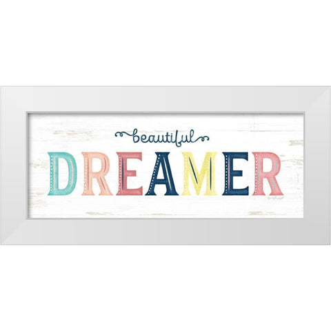 Dreamer White Modern Wood Framed Art Print by Pugh, Jennifer