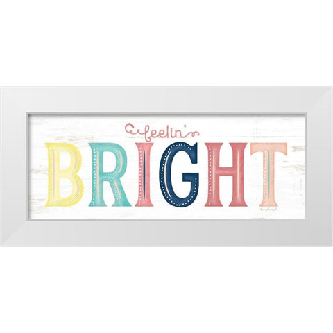 Bright White Modern Wood Framed Art Print by Pugh, Jennifer