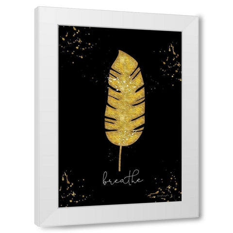 Breathe White Modern Wood Framed Art Print by Pugh, Jennifer