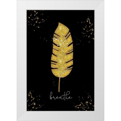 Breathe White Modern Wood Framed Art Print by Pugh, Jennifer