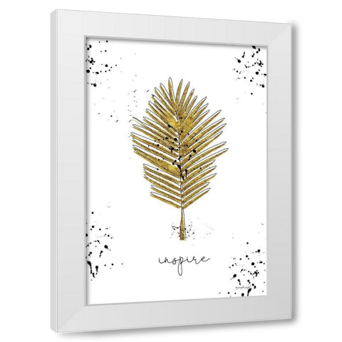 Inspire White Modern Wood Framed Art Print by Pugh, Jennifer