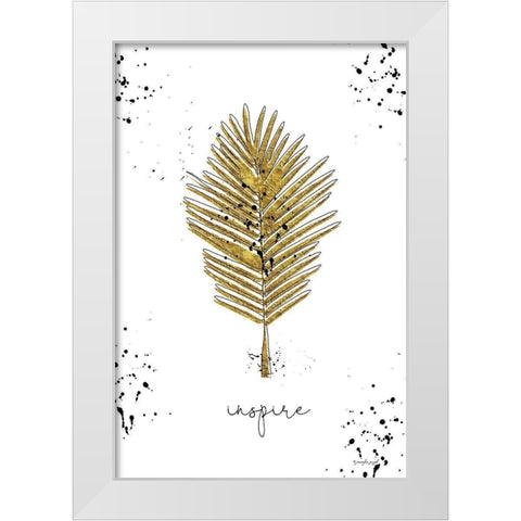 Inspire White Modern Wood Framed Art Print by Pugh, Jennifer