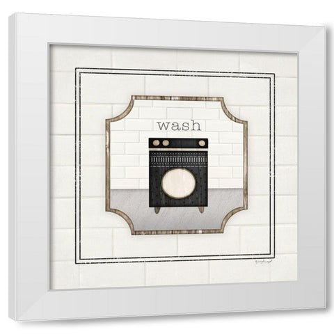 Wash White Modern Wood Framed Art Print by Pugh, Jennifer