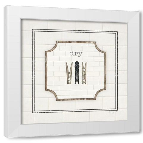 Dry White Modern Wood Framed Art Print by Pugh, Jennifer