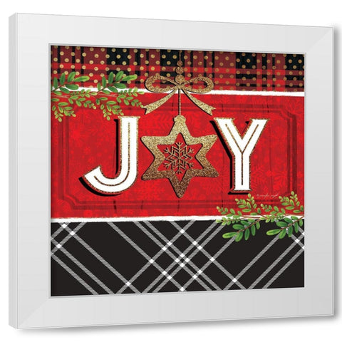 Joy White Modern Wood Framed Art Print by Pugh, Jennifer