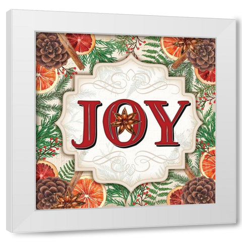 Spice Joy White Modern Wood Framed Art Print by Pugh, Jennifer