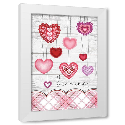 Be Mine White Modern Wood Framed Art Print by Pugh, Jennifer