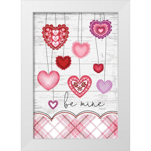 Be Mine White Modern Wood Framed Art Print by Pugh, Jennifer