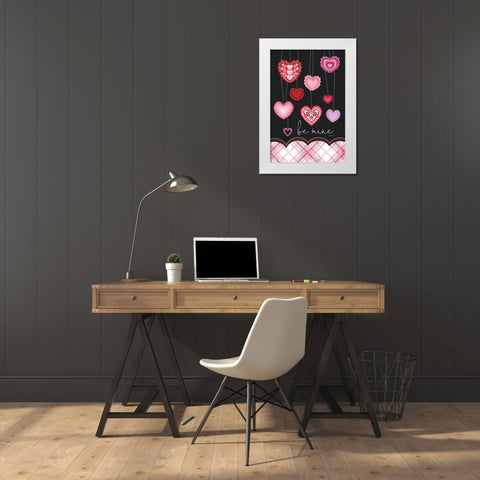 Be Mine White Modern Wood Framed Art Print by Pugh, Jennifer