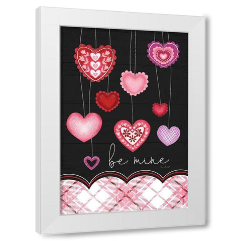 Be Mine White Modern Wood Framed Art Print by Pugh, Jennifer