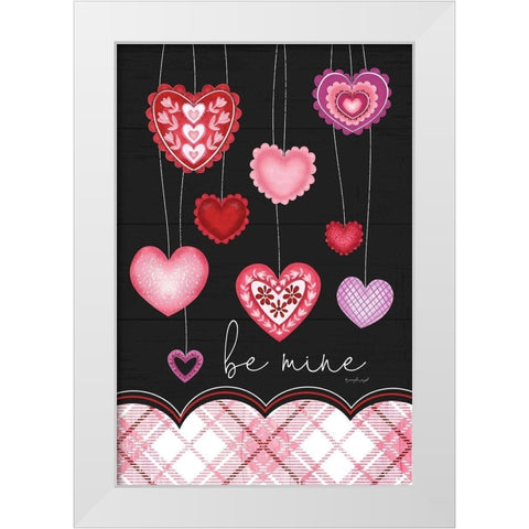 Be Mine White Modern Wood Framed Art Print by Pugh, Jennifer