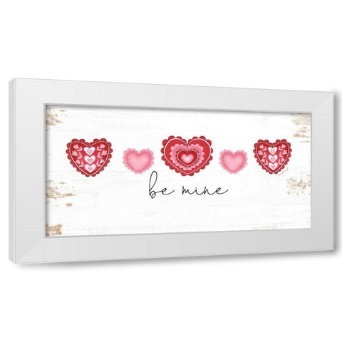 Be Mine White Modern Wood Framed Art Print by Pugh, Jennifer