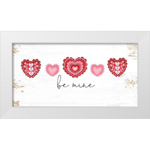 Be Mine White Modern Wood Framed Art Print by Pugh, Jennifer