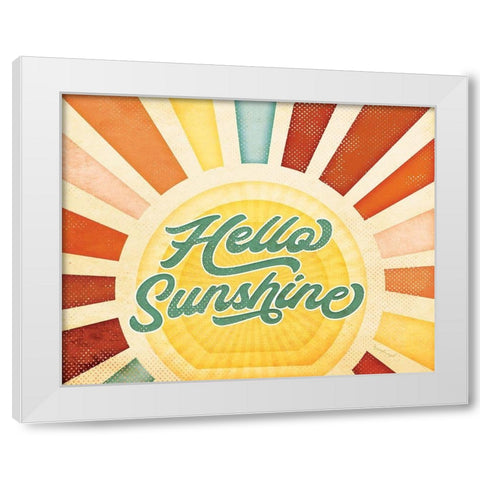 Sunshine White Modern Wood Framed Art Print by Pugh, Jennifer