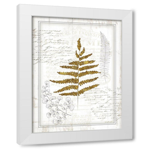 Ferns II White Modern Wood Framed Art Print by Pugh, Jennifer