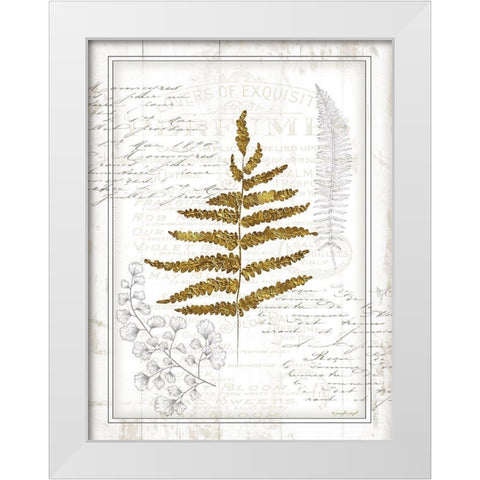 Ferns II White Modern Wood Framed Art Print by Pugh, Jennifer