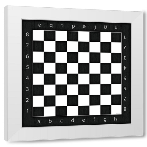 Chess Board White Modern Wood Framed Art Print by Pugh, Jennifer