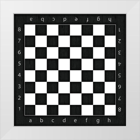 Chess Board White Modern Wood Framed Art Print by Pugh, Jennifer