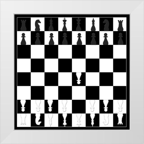 Chess Board II White Modern Wood Framed Art Print by Pugh, Jennifer