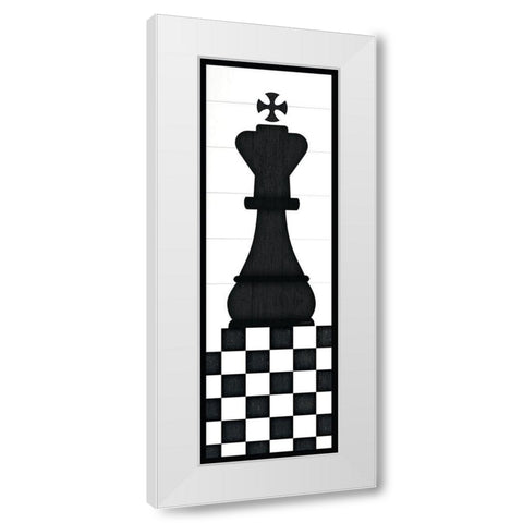 King White Modern Wood Framed Art Print by Pugh, Jennifer