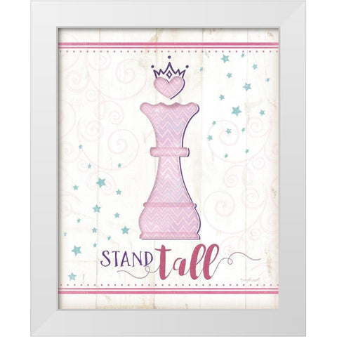 Stand Tall White Modern Wood Framed Art Print by Pugh, Jennifer