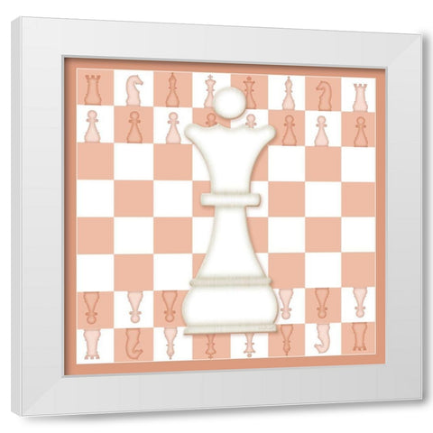 Vintage Queen White Modern Wood Framed Art Print by Pugh, Jennifer
