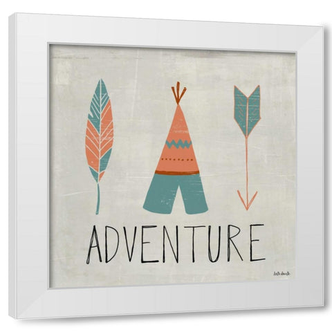 Adventure White Modern Wood Framed Art Print by Doucette, Katie