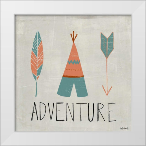 Adventure White Modern Wood Framed Art Print by Doucette, Katie