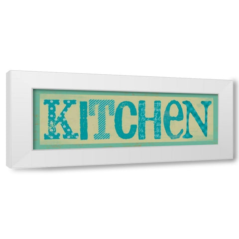 Kitchen White Modern Wood Framed Art Print by Doucette, Katie