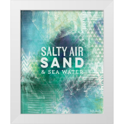 Sea Water White Modern Wood Framed Art Print by Doucette, Katie