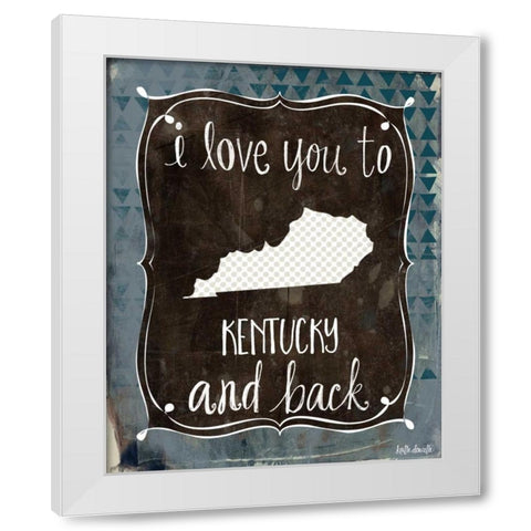 Kentucky and Back White Modern Wood Framed Art Print by Doucette, Katie