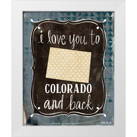 Colorado and Back White Modern Wood Framed Art Print by Doucette, Katie