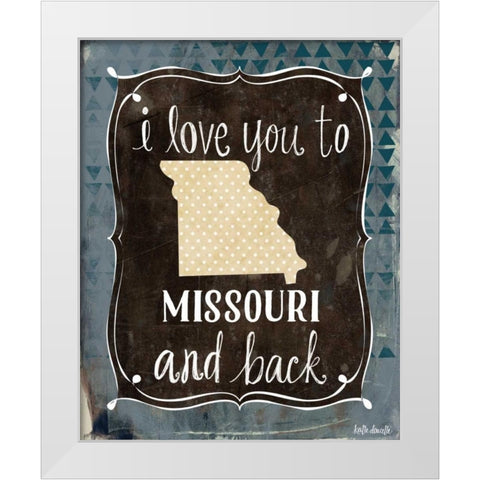 Missouri and Back White Modern Wood Framed Art Print by Doucette, Katie