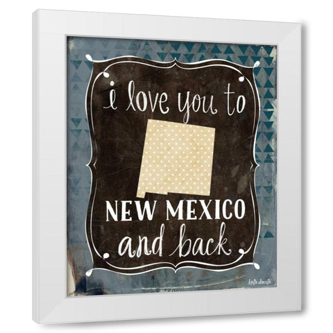 New Mexico and Back White Modern Wood Framed Art Print by Doucette, Katie