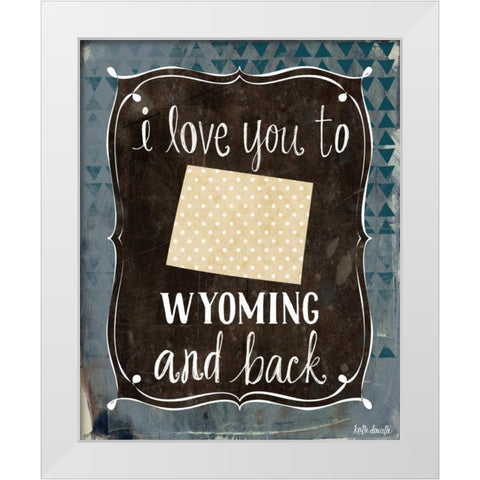 Wyoming and Back White Modern Wood Framed Art Print by Doucette, Katie