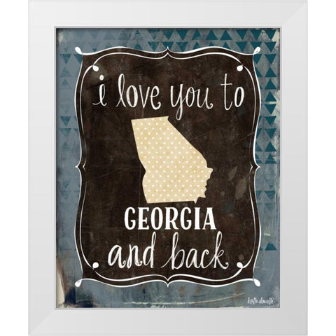 Georgia and Back White Modern Wood Framed Art Print by Doucette, Katie