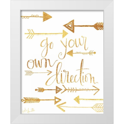 Direction White Modern Wood Framed Art Print by Doucette, Katie