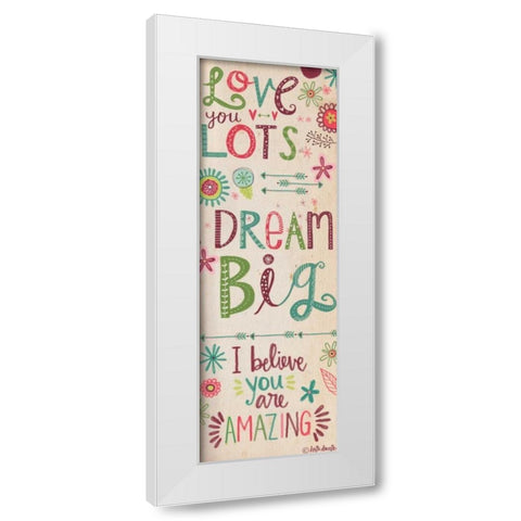 Inspirational Words White Modern Wood Framed Art Print by Doucette, Katie