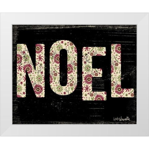 Noel White Modern Wood Framed Art Print by Doucette, Katie