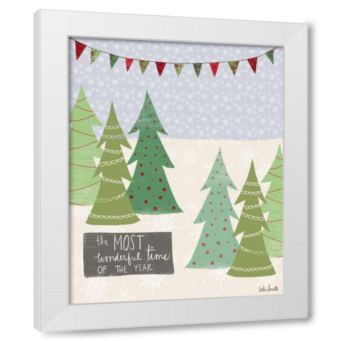 Most Wonderful Time of the Year White Modern Wood Framed Art Print by Doucette, Katie