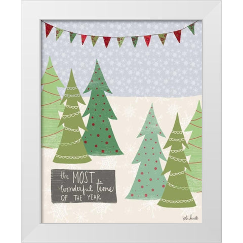 Most Wonderful Time of the Year White Modern Wood Framed Art Print by Doucette, Katie