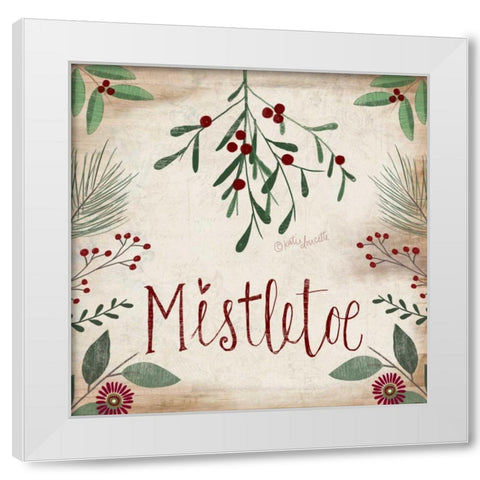 Mistletoe White Modern Wood Framed Art Print by Doucette, Katie