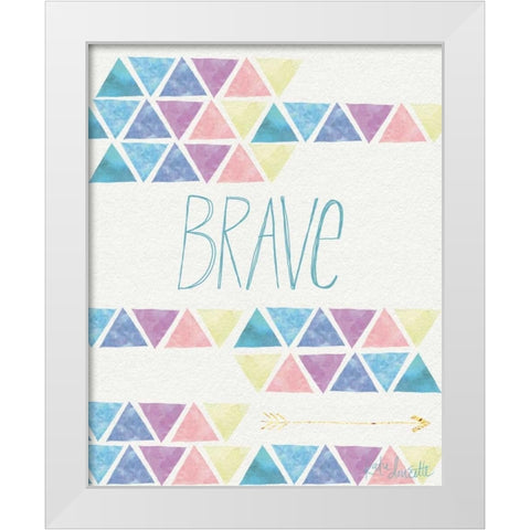 Brave White Modern Wood Framed Art Print by Doucette, Katie